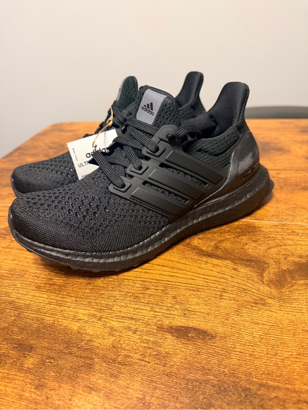 adidas Womens Ultraboost All-Black Running Shoes 5W